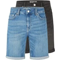 ONLY & SONS Jeansshorts Herren Shorts ONSPLY 2er Pack Regular Fit Bermudashorts mit Stretch
