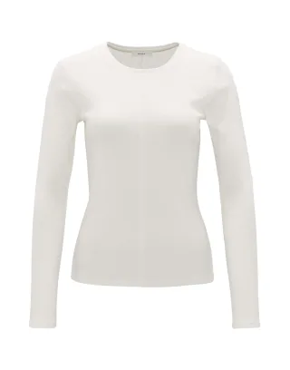 Opus - Rippshirt - Sadalie weiß - Gr. - 40