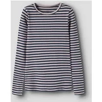 Name It Langarmshirt NKFSURAJA XSL LS TOP NOOS toller Ringel-Look in gerippter Qualität