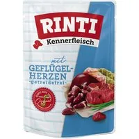 Rinti Kennerfleisch Geflügelherzen 400 g - 10 Stück, für: Hund
