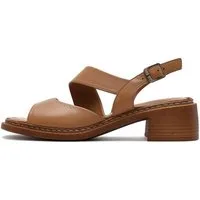 Derimod Sandaletten aus Leder mit mittlerem Absatz Sandale Echtes Leder, Lederfutter, Blockabsatz, Verstellbarer Riemen