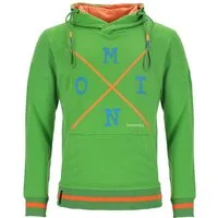 Wattlöper Kapuzenpullover 80716 Herren Sweathoody mit Front-Schriftzug "Moin" in Stick und Druck Kapuze innen abgesetzt mit 3-farbigen Bändern, Bündchen mit Absetzung