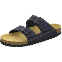 AFS-Schuhe 311040 Zweischnaller Pantolette für Herren mit Fußbett, bequeme Sandalen aus Leder
