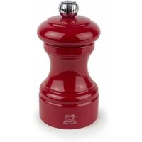 PEUGEOT Pfeffermühle Pfeffermühle Bistro, Bistrorama, lackiert, Holz, Passionsrot, 10 cm, Manuell