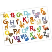 nikima Poster Kinder Lernposter Tier ABC - Größe: DIN A3 - 420 x 297 mm, ABC, Kinder Lernposter