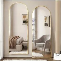 PXloue Ganzkörperspiegel Großer Ganzkörperspiegel, Wandspiegel, freistehend für Wohnzimmer, Spiegel Rund,Industrial Wandspiegel, für Schlafzimmer Badezimmer