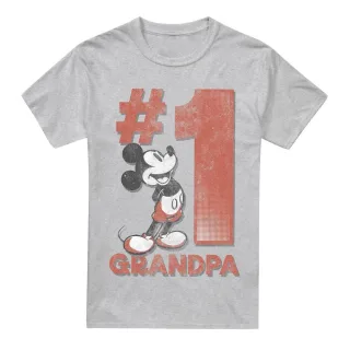 Disney - "Number 1 Grandpa" T-Shirt für Herren (Sport Heide)