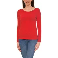 Alkato Longshirt Alkato Damen Langarm Shirt mit O-Ausschnitt
