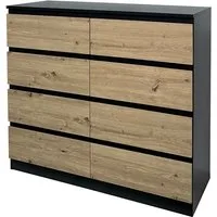 HTI-Living Kommode Kommode 8 grifflose Schubladen (Stück, 1 St., 1 Kommode), Sideboard