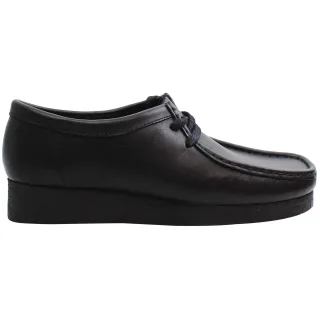 Clarks Wallabee Damen schwarze Stiefel
