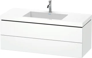 Duravit L-Cube c-bonded Set wandhängend Weiß Matt 1200x480x500 mm - LC6929O1818 LC6929O1818