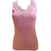 Toker Collection® Achselhemd Damen Unterhemd mit extra breiter Spitze (1 Stück, einzeln gepackt) Spitze in vielen Varianten