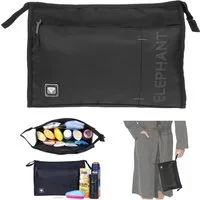 ELEPHANT Kulturbeutel groß Kulturtasche Washbag Herren Damen Kosmetiktasche, wasserabweisend Sauna Reise Sport Tasche Kosmetiktasche Dark