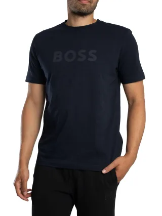 BOSS Te Logo T-Shirt, Blau