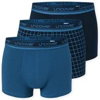 uncover by SCHIESSER Boxer Uncover Cotton (2er Pack) ohne Eingriff, elastisch, Single Jersey-Qualität, Logo-Bund