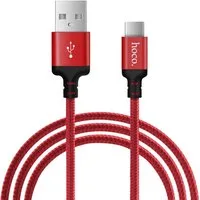 hoco. X14 USB Daten & Ladekabel bis zu 3A Ladestrom Smartphone-Kabel, USB-C, USB Typ A (200 cm), Hochwertiges Aufladekabel für Samsung, Huawei, Xiaomi uvm.