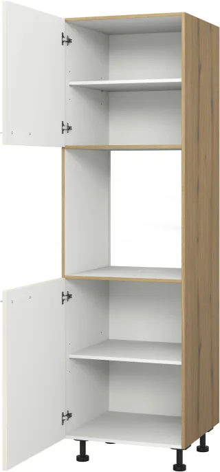KOCHSTATION Backofenumbauschrank "KS-Trea SB-195-3" mit zwei Türen und zwei Einlegeböden, Höhe 195 cm