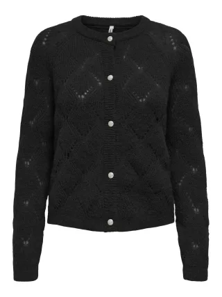 ONLY - ONLSUSIA LIFE LS STRUCTU CARDIGAN CC KNT black - Gr. - L
