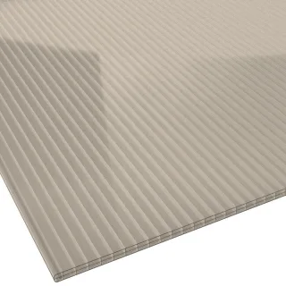 Stegplatte Polycarbonat | 16 mm | Breite 980 mm | bronze