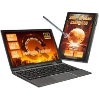 LONGEVINCE 10,95'' 2-in-1 N95 Laptop, 12GB DDR5, Touchscreen Notebook (27,81 cm/10.95 Zoll, Intel, 12 GB, 256 GB SSD, 360° Drehbar, Touchscreen & Stift, Windows 11 Pro, 4500mAh Akku)