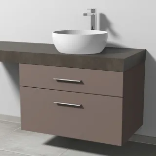 Sanipa Waschtischunterbau mit Auszügen 2morrow (G3317) 510x800x520 Taupe-Matt, G33171T G33171T