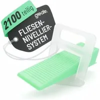 greate. Nivelliersystem 2100-teiliges Fliesen Nivelliersystem 2mm - Fliesenverlegehilfe Set (2100-St)