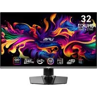 MSI MPG 321URX QD-OLED Gaming-Monitor (80 cm/32 ", 3840 x 2160 px, 4K Ultra HD, 0,03 ms Reaktionszeit, 240 Hz, QD-OLED)