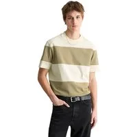 Marc O'Polo DENIM T-Shirt mit Cut-&-Sew-Blockstreifen