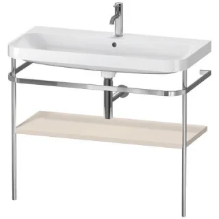 Duravit Happy D.2 Plus c-shaped Set mit Metallkonsole Taupe Supermatt 975x490x850 mm - HP4838O8383 HP4838O8383