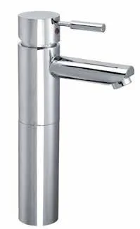 KAJA-Ipuri Einhebel-Waschtischbatterie, erhöhter Ausl mit Zylinderstifth. Ablaufgarnitur , chrom 55040-C