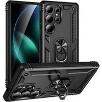 CoolGadget Handyhülle Armor Shield Case für Samsung Galaxy S25 Ultra 6,9 Zoll, Outdoor Cover mit Magnet Ringhalterung Hülle für Samsung S25 Ultra