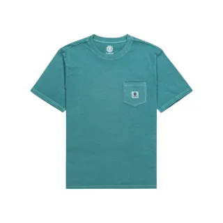 HERREN-MODE-T-SHIRT BASIC PKT PGMNT BLAU