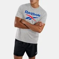 Reebok T-Shirt BRUNO BIG LOGO CREW NECK SS TEE mit Logodruck, Kurzarm, aus Baumwollmischung, Basic Passform