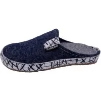 PADERO TONI-Striped Pantoffel Wollfilz Hausschuh