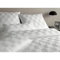 Elegante Bettwäsche Courage, Mako-Satin, 2 teilig, im modernen Karodesign
