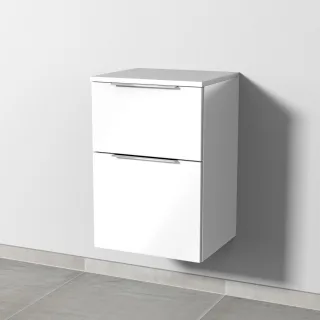 Sanipa 3way Unterschrank mit 2 Auszügen, Weiß-Glanz, UF14478 UF14478