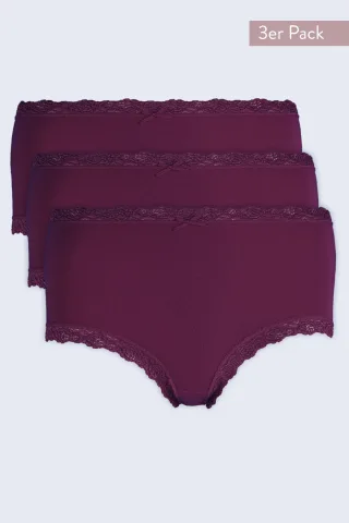 Nina von C. - Taillenslip 3er Pack tinto rosso - Gr. - 46
