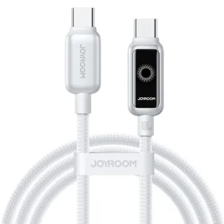 JOYROOM S-A55 6A 100W Type-C to Type-C AI Power-off Cable PD3.0 Fast Charging Data Transmission Tinned Copper Core Line