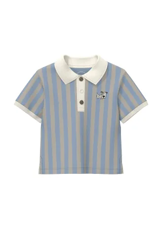 s.Oliver - Polo-Shirt blau/beige - Gr. - 68