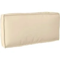 vidaXL Sitzauflage Kissen Beige 80 x 40 x 12 cm Oxford-Stoff, (1 St)