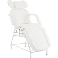 Barberpub Massageliege Barberpub kosmetikliege für Wimpern 0726 (Weiß/PU), Tattoo Liege für SPA Salon, Verstellbare Handstütze