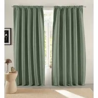 LeGer Home by Lena Gercke Verdunkelungsvorhang Marusha (1 St), Stangendurchzug, verdunkelnd, Polyester, Verdunkelnder Vorhang, blickdicht, Leinenoptik, robuste Haptik, Thermo