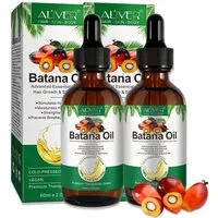 ALIVER Haaröl Batana Öl für Haare Haarwachstum Haarpflege Gesicht Haut Nägel Vegan, 2-tlg., Vegan