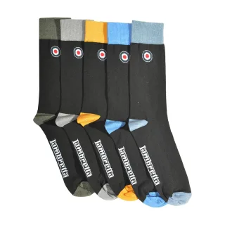 Lambretta - Socken für Herren (5er-Pack) (Schwarz/Bunt)