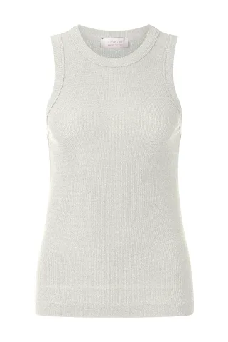 Rich & Royal - Rib Top pearl white - Gr. - L