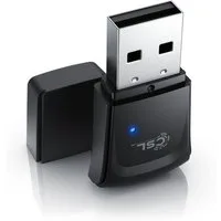 CSL WLAN-Dongle, 300 Mbit/s USB Stick WiFi Adapter 2,4 Ghz 2T2R, Verstärkung 18 dBm
