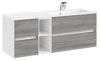 Pelipal Serie 6010 Waschtischunterschrank 6010-WTUSL05, B:1320, H:512, T:493mm 6010-WTUSL05