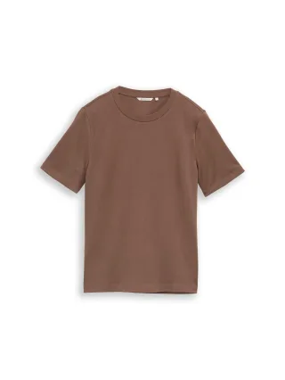 Denim Tom Tailor - Loose Fit T-Shirt coffee brown - Gr. - L