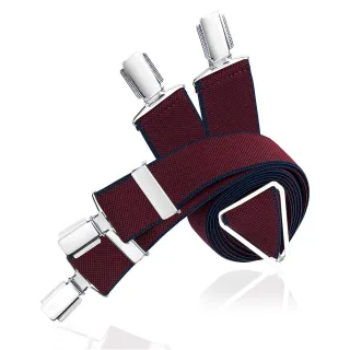 LINDENMANN - Hosenträger LINDENMANN X-Form rot - Gr. - 120