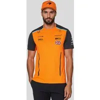 Castore T-Shirt McLaren Norris F1 T-Shirt RP Set Up Motorsport Sportshirt Original Formel 1 Fahrerdesign mit Sponsoren-Logos